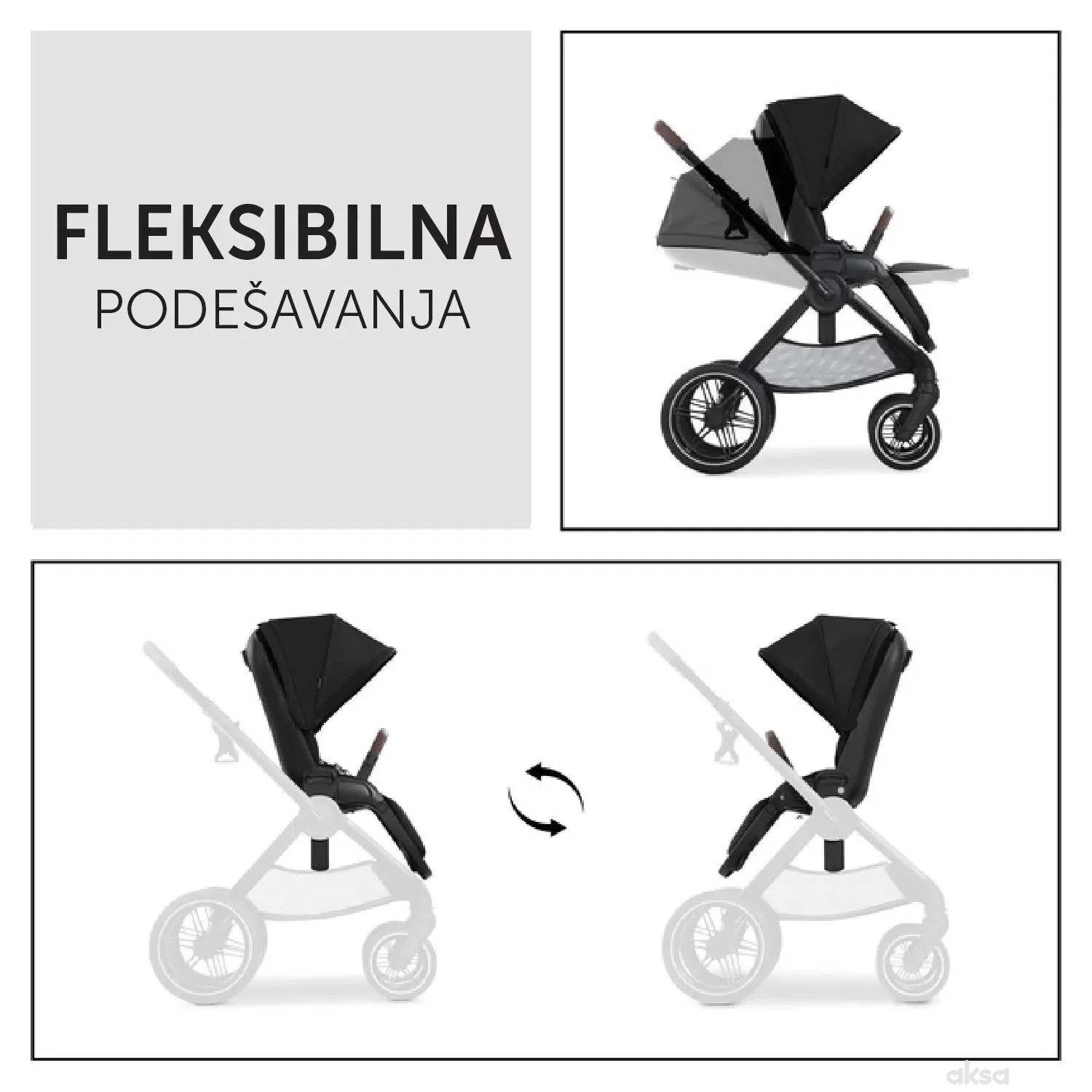 Hauck kolica Walk N Care, Black