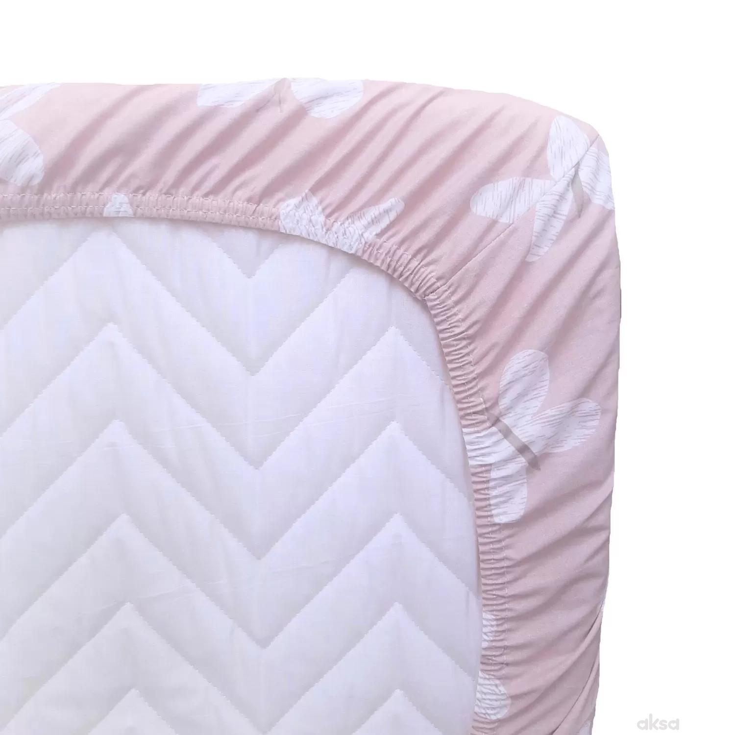 Baby Textil čaršav sa lastišom Leptirići, 60x120 