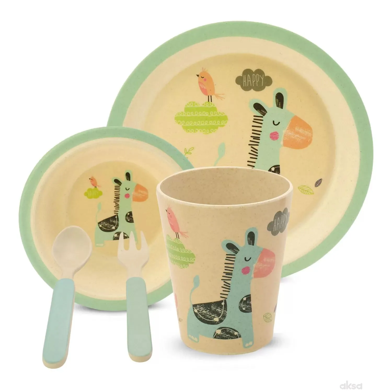 Baby Chef Bamboo Fibre Set za hranjenje