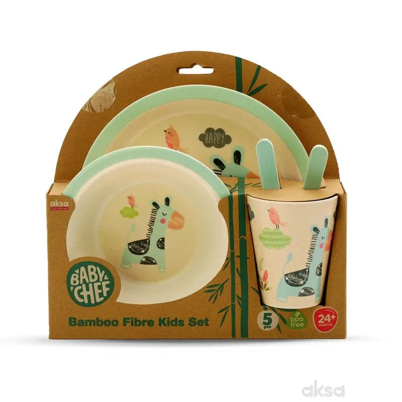 Baby Chef Bamboo Fibre Set za hranjenje