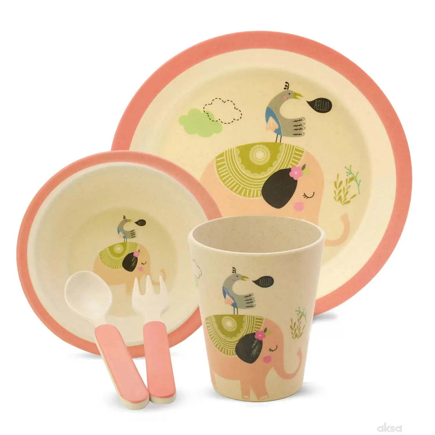 Baby Chef Bamboo Fibre Set za hranjenje