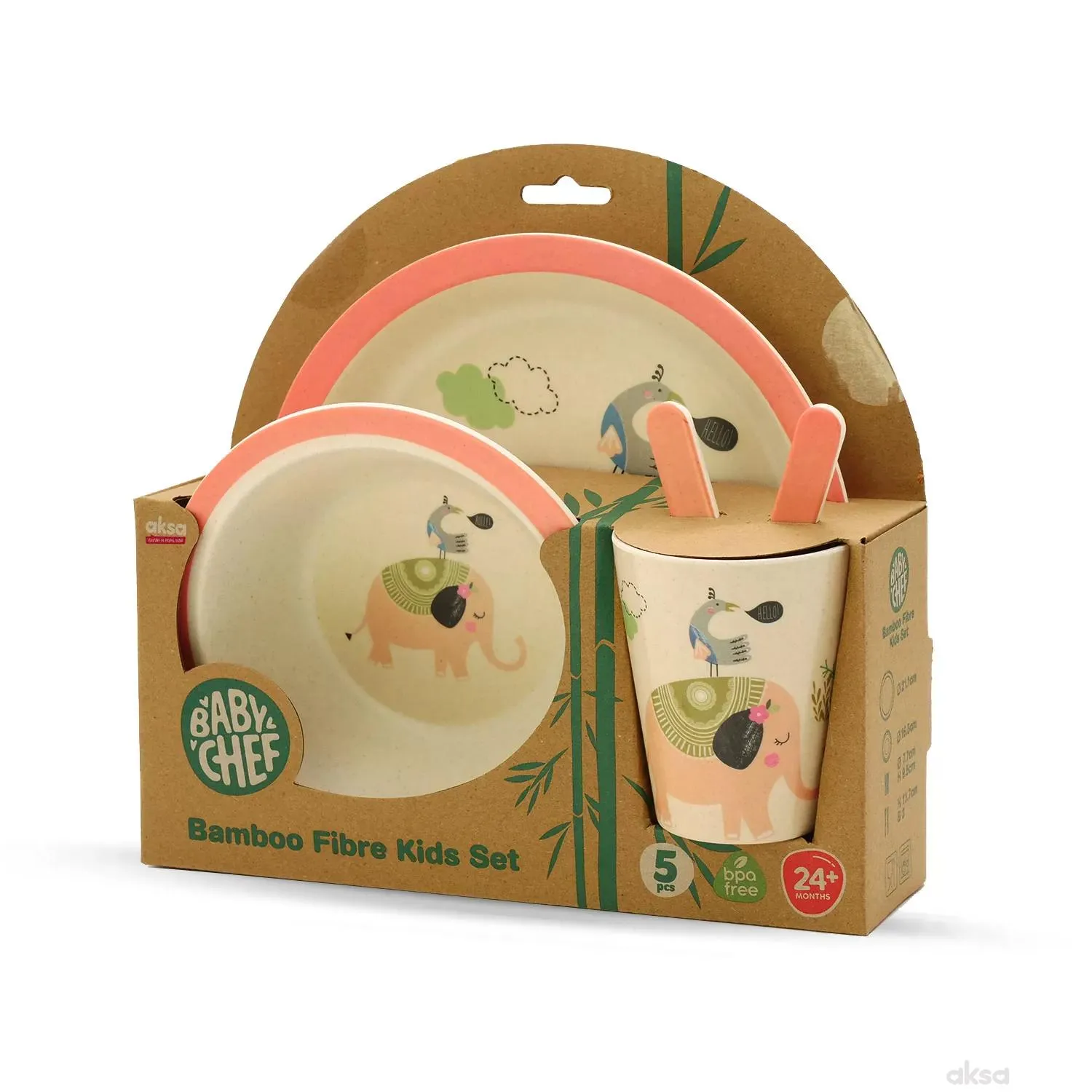 Baby Chef Bamboo Fibre Set za hranjenje