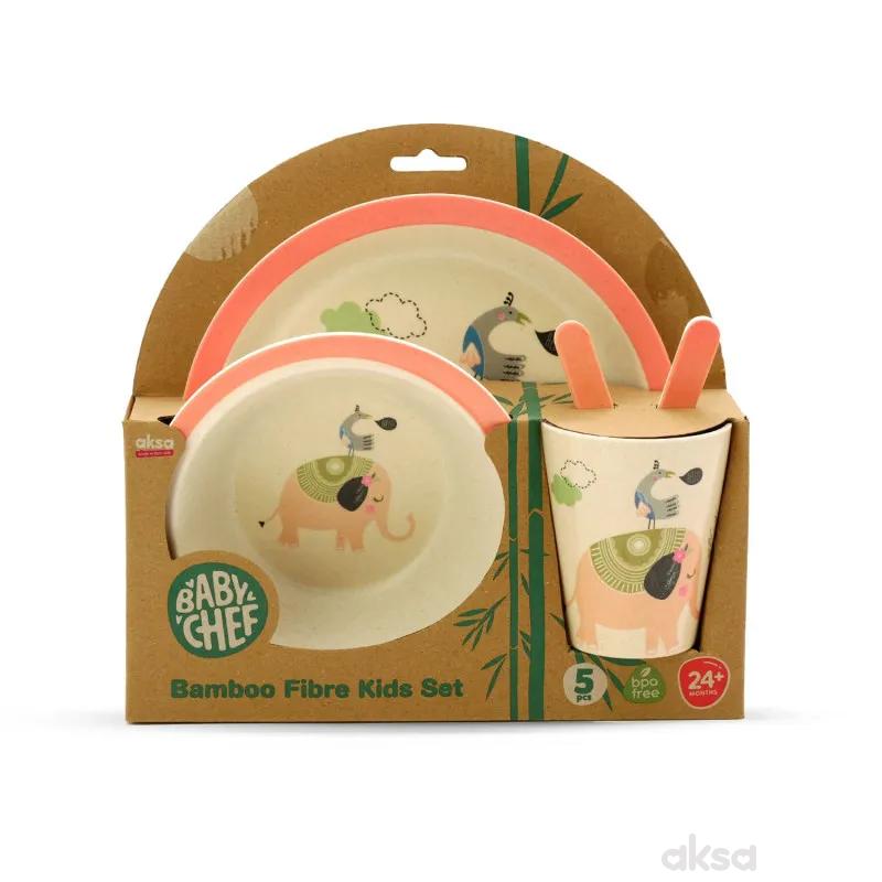 Baby Chef Bamboo Fibre Set za hranjenje 