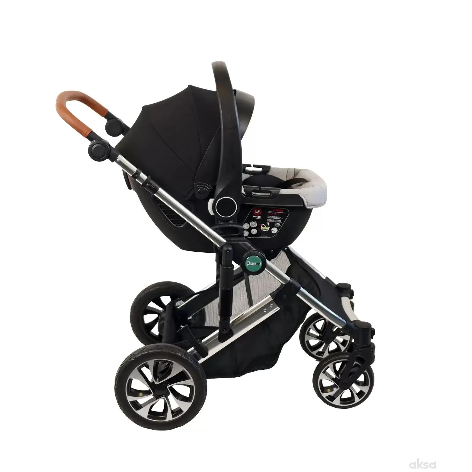 Puerri trio sistem Diamond, Grey & Silver frame