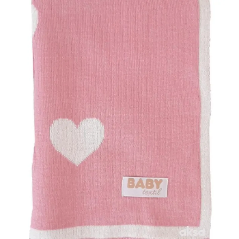 Baby textil ćebe Srculenca, 90x80cm
