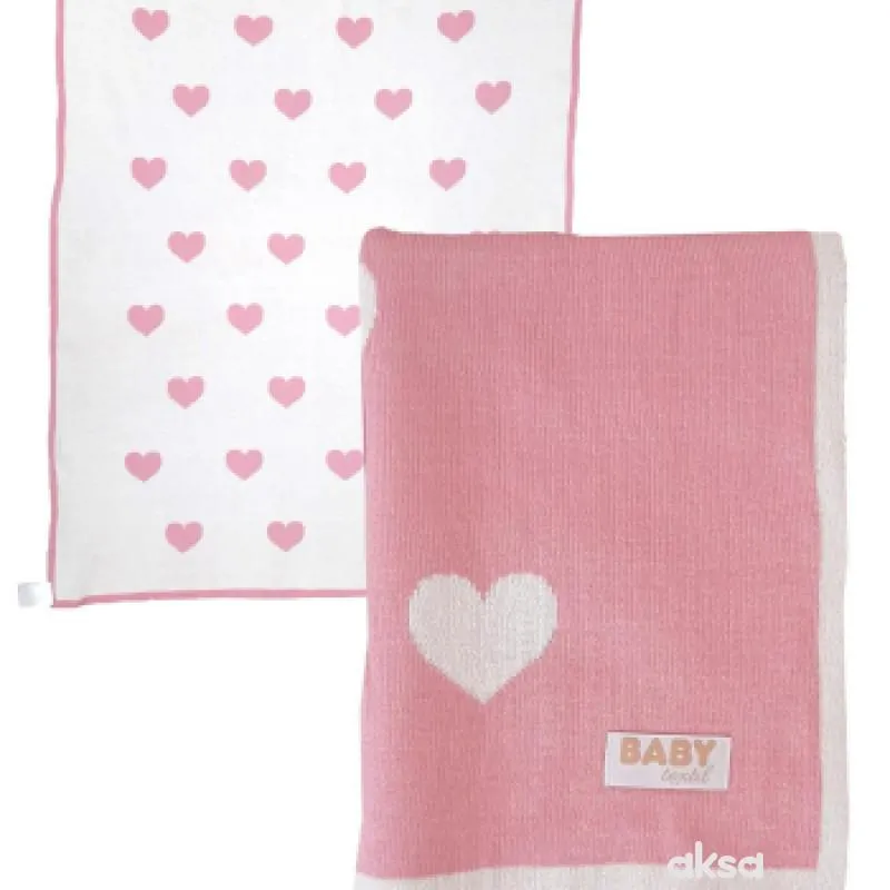 Baby textil ćebe Srculenca, 90x80cm