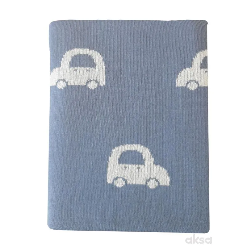 Baby textil ćebe Autići, 90x80cm