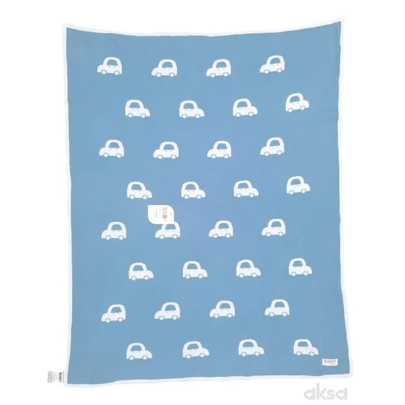 Baby textil ćebe Autići, 90x80cm