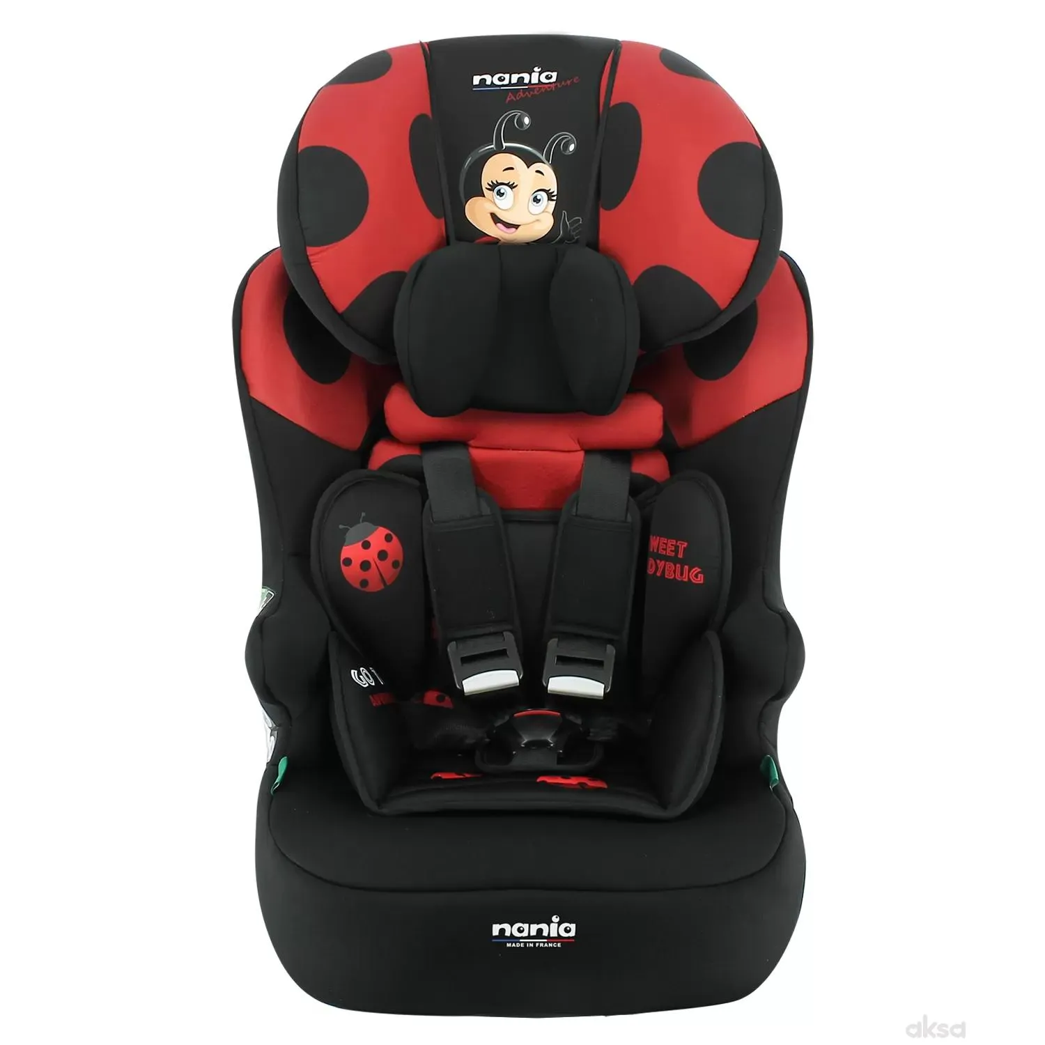 Nania a-s Race I i-Size (76-140cm), Coccinelle