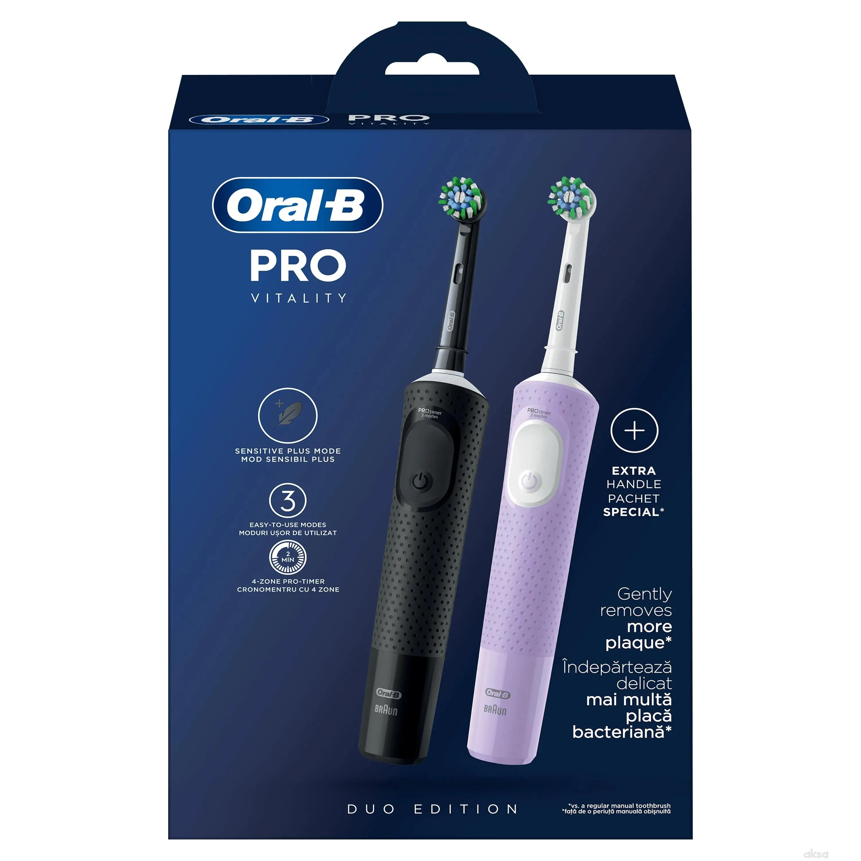 Oral B el. Čet. za zube Vit.Pro Bl.+Lilac DuoPack