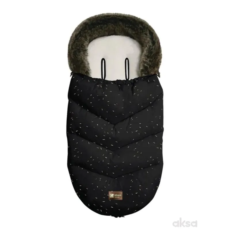 Kikka Boo zimska vreća za kolica luxury black 