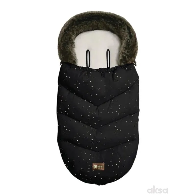 Kikka Boo zimska vreća za kolica luxury black