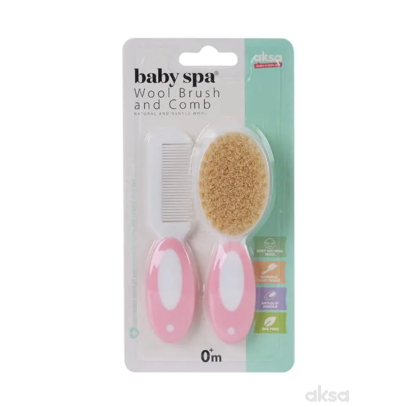 Baby Spa četka i češalj roze
