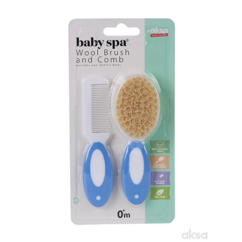 Baby Spa četka i češalj plava