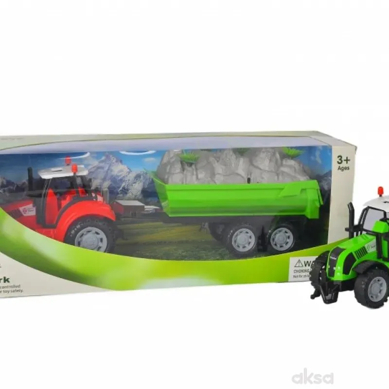 Traktor frikcioni,prikolica transpor.materijal33cm