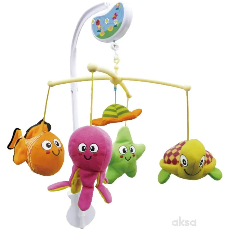 Biba Toys muzička vrteška sa morskim životinjama
