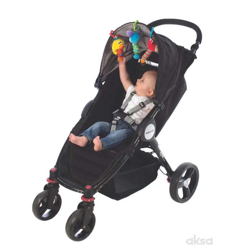 Playgro igračka za kolica veseli trio 