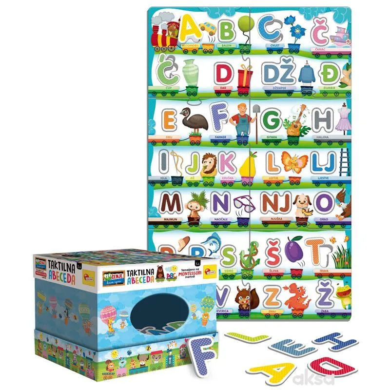 Montessori plus - Taktilna abeceda
