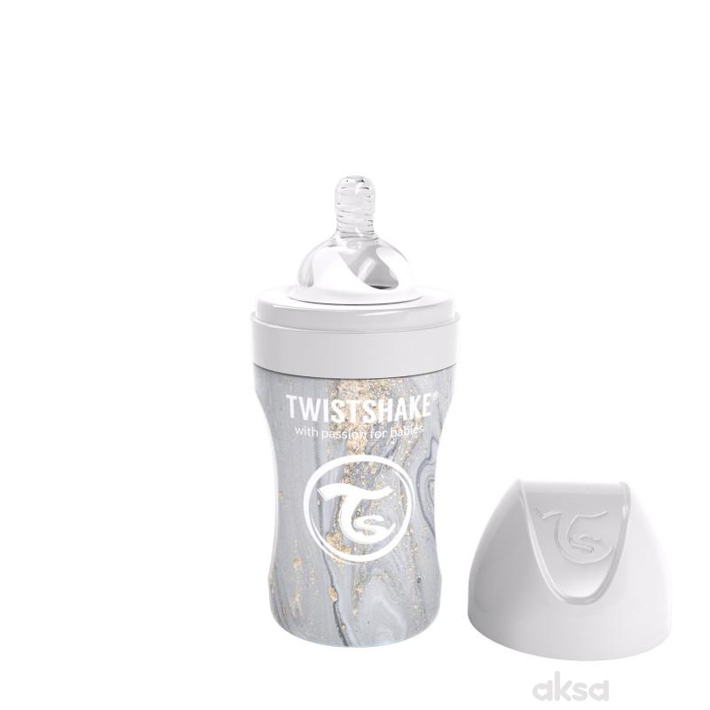 TS flasica anti-colic stainless marble grey 260ml 