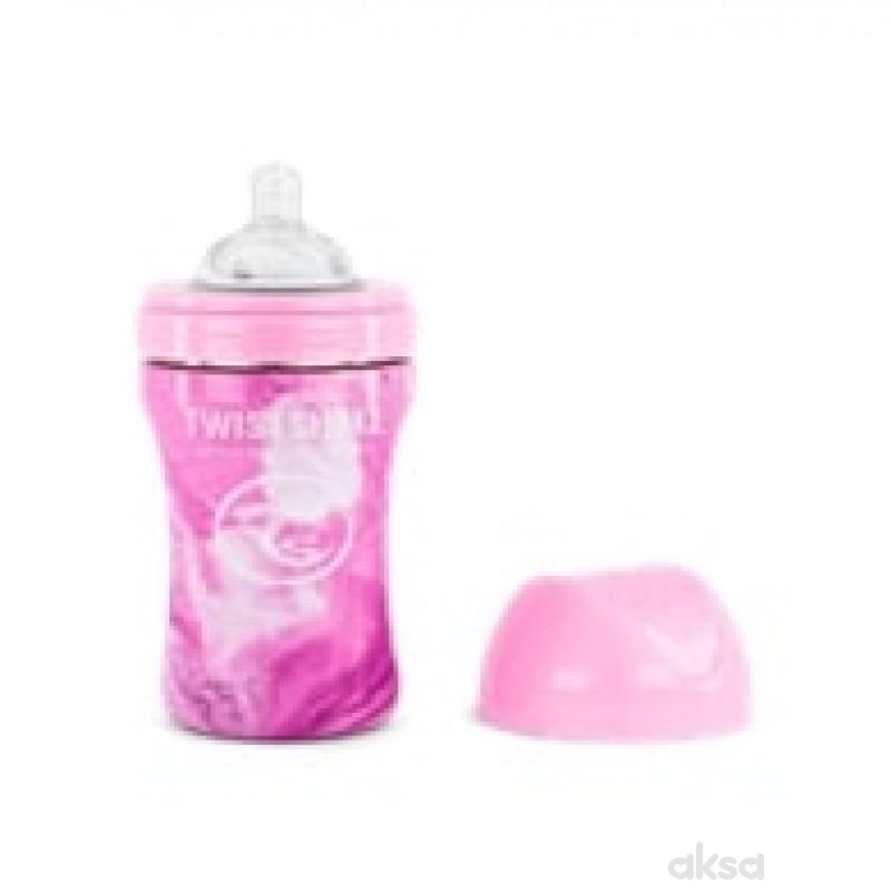 TS flasica anti-colic stainless marble pink 330ml 