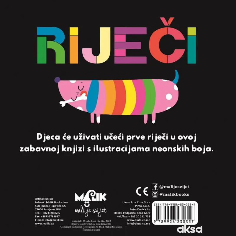Malik knjiga Beba Na Putu Riječi