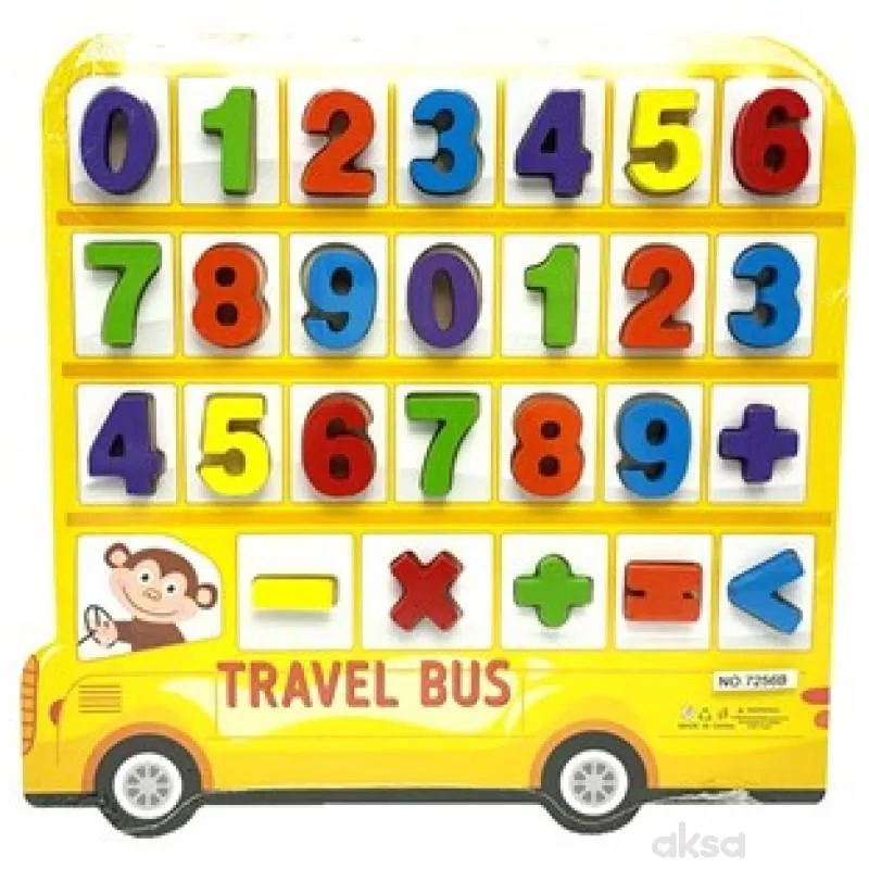 Drvene Puzzle Brojevi 29X28Cm