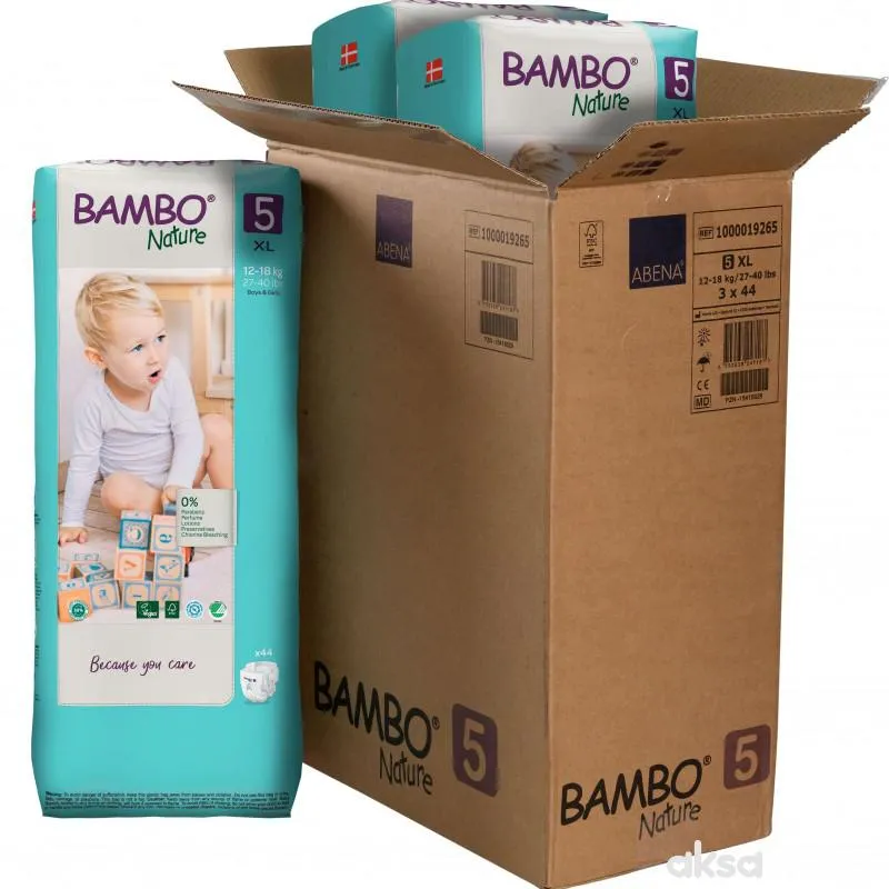 Bambo pelene mega box 5, 12-18 kg, 132 kom