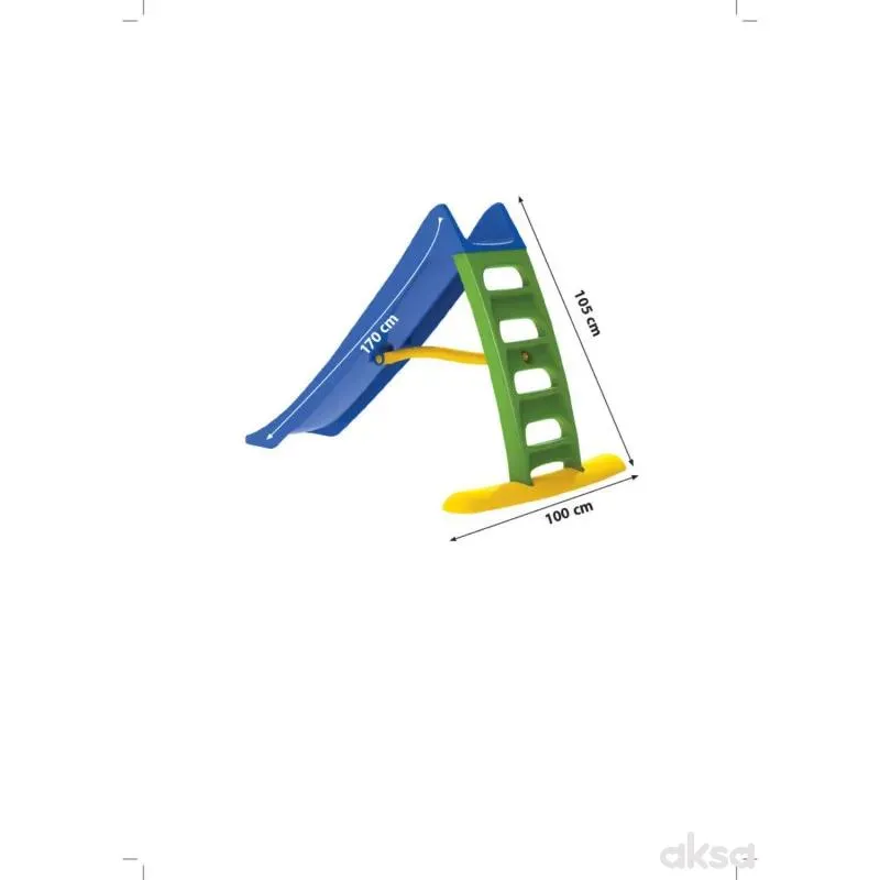 Dohany toys brzi tobogan 170 cm,plavi