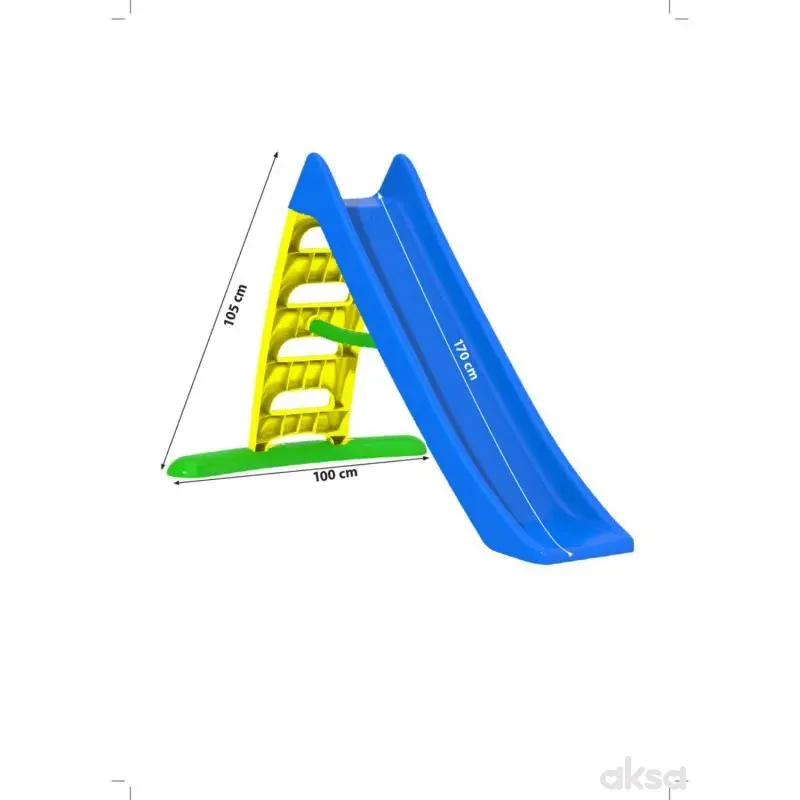 Dohany toys brzi tobogan 170 cm,plavi 