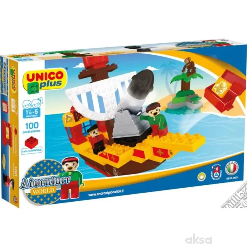 Androni Giocattoli Unico plus kocke piratski brod