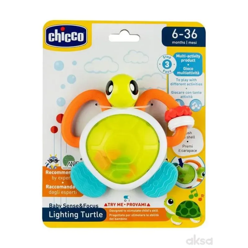 Chicco svetleća zvečka sa likom kornjače