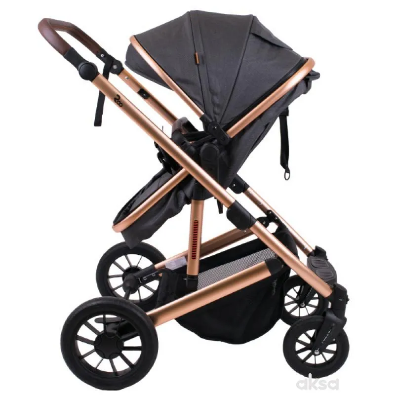 Jungle Roo kolica 2u1 Golg-grey