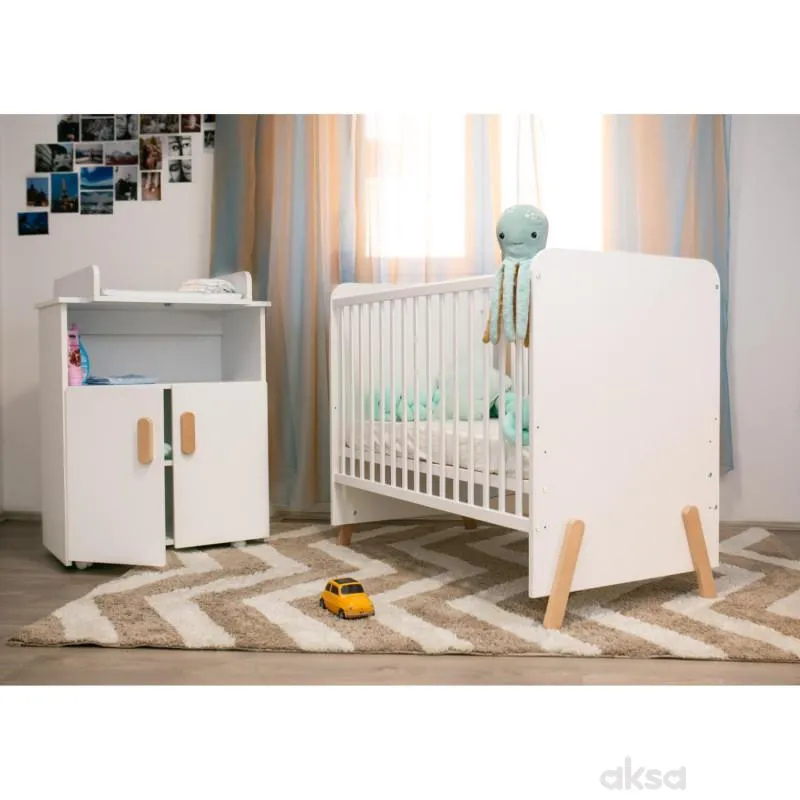 Bambino krevetac Una ,beli, bez fioke