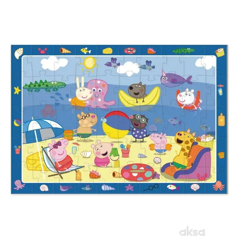 Dodo puzzle Peppa prase,letnji odmor 50 kom