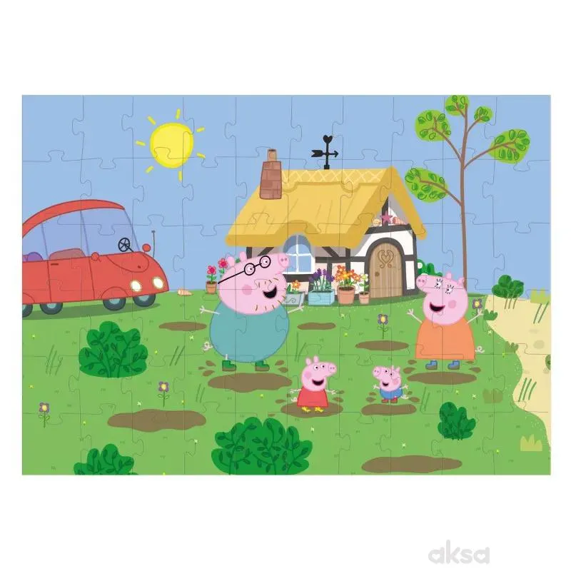Dodo puzzle 2u1 Peppa prase, skakanje po baricama