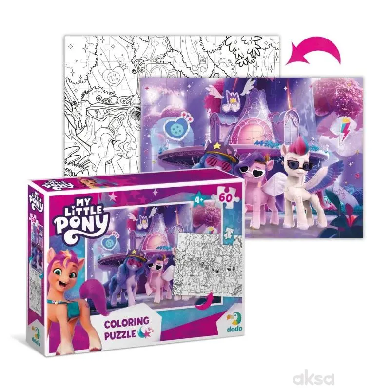 Dodo puzzle 2u1 My Little Pony 60 kom