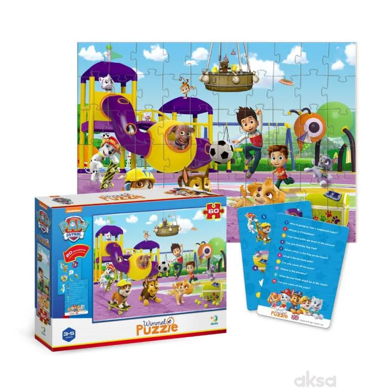 Dodo puzzle Paw Patrol,zabava u parku 60 kom 