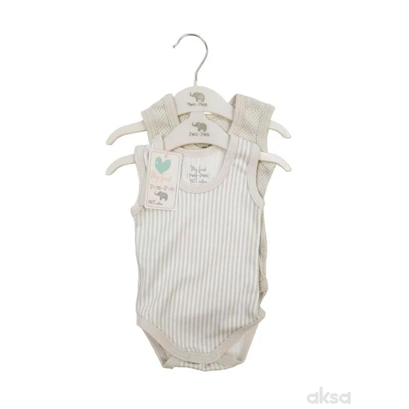 Pom Pom bodi set 2/1, unisex 