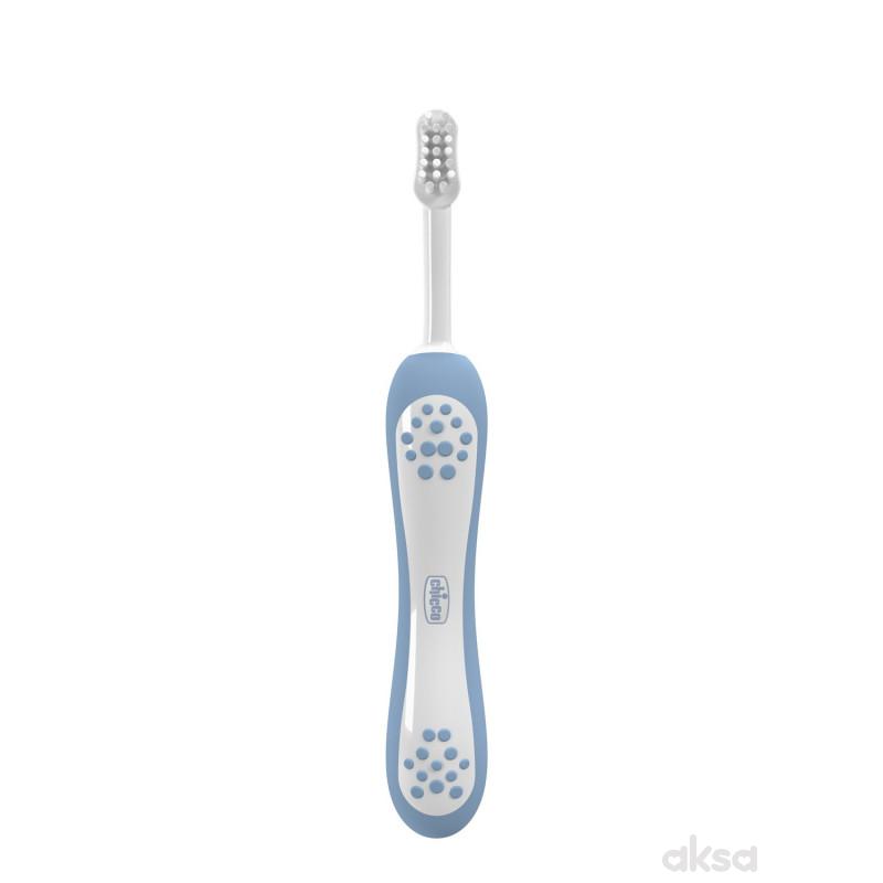 Chicco četkica za zube indigo plava,6-36m 
