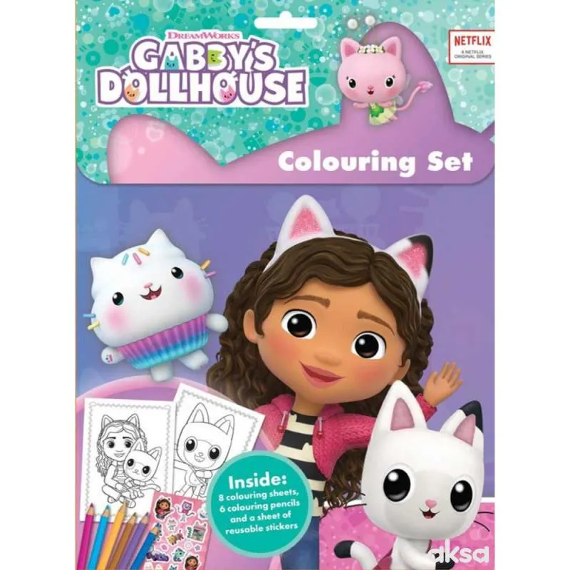 Commodore Gabby´s dollhouse bojanka sa boj i nalep
