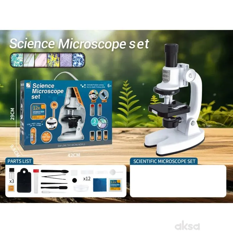 Merx igračka mikroskop set 