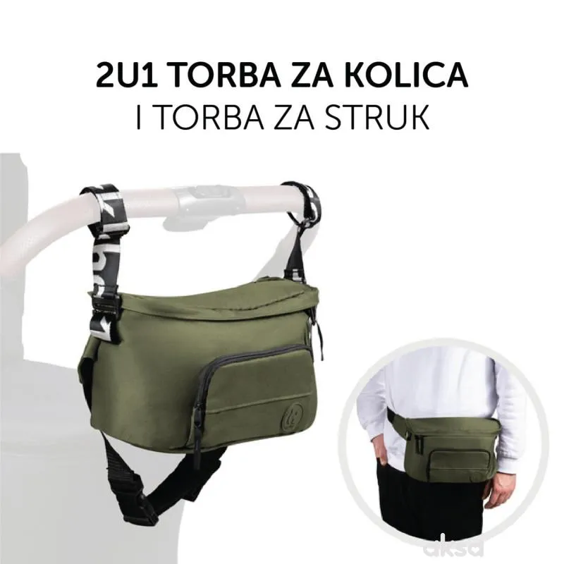 Hauck torba za kolica 2u1, Olive