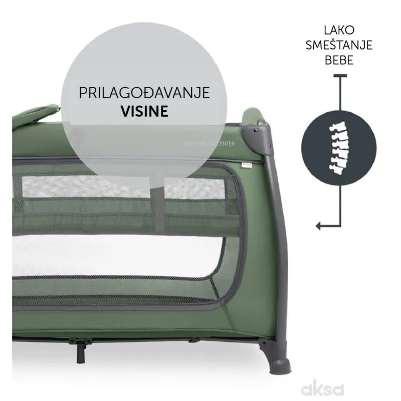 Hauck prenosivi krevetac Play n Relax Center,Green 