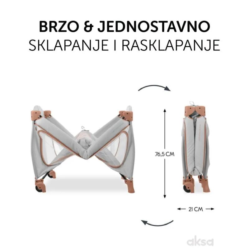 Hauck prenosivi krevetac Sleep n Play Go Plus,Cork
