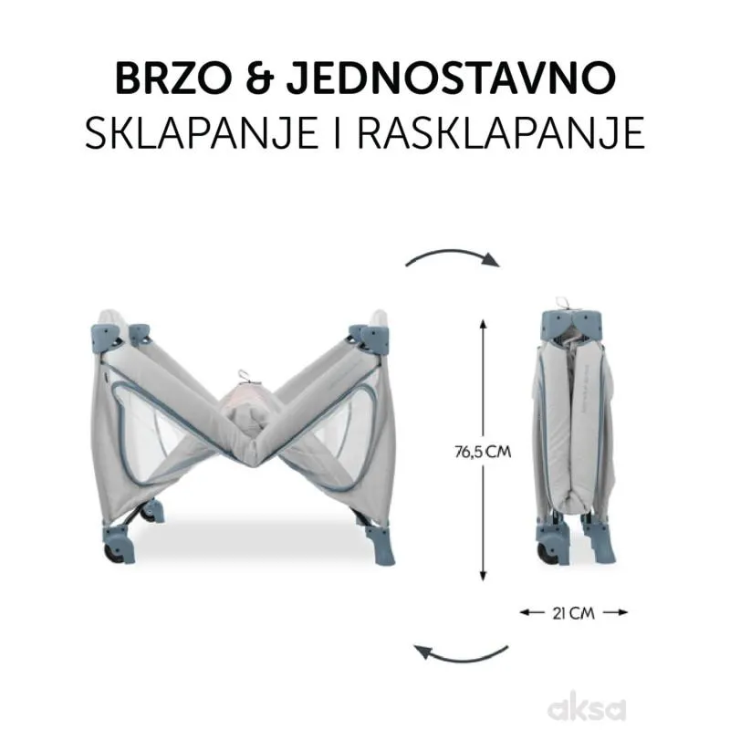 Hauck prenosivi krevetac Sleep n Play Go Plus,Blue