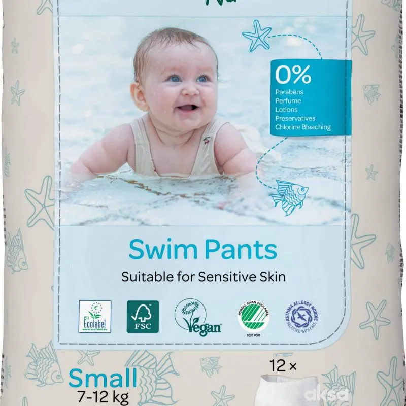 Bambo Nature gacice za kupanje S, 7-12 kg, 12kom