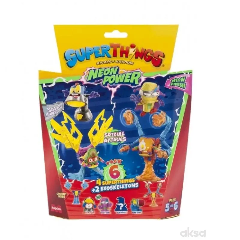 Superthings Neon power - pack 6 