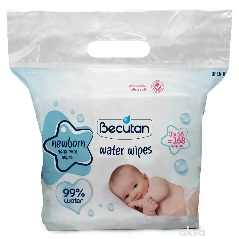 Becutan vlažne maramice dječje aqua 3x56