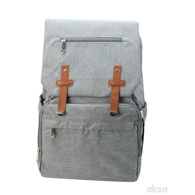Cute&Cool torba za mame Mamma Pack siva 
