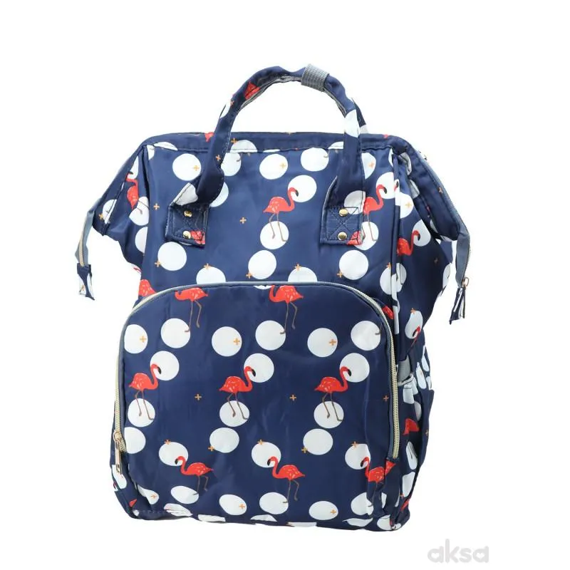 Cute&Cool torba za mame Flamingo teget